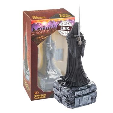 Imagem de Grupo Erik: Calendário do Senhor dos Anéis | Calendário de mesa Nazgul do Senhor dos Anéis, calendário perpétuo 9 x 9 x 23 cm, LOTR Gadget, calendário 3D Angmar Warlock King