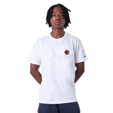 Imagem de Camiseta Champion Mc Basketball World Off White Masculino-Masculino