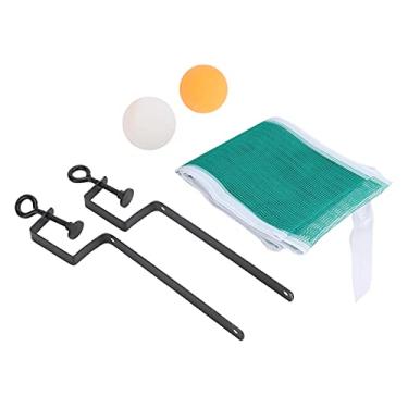 Imagem de KIMISS Conjunto Portátil de Rede e Poste de Tênis de Mesa-mini Conjunto de Bola de Malha de Tênis de Mesa Para-fácil Montagem para Jogos Divertidos Em Qualquer Superfície