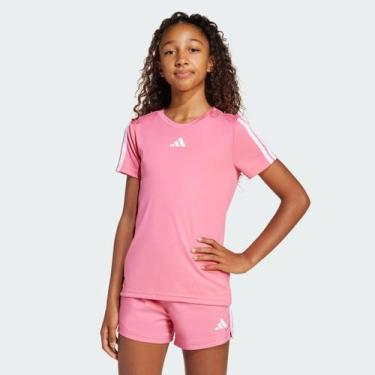 Imagem de Camiseta Adidas 3 Stripes Juvenil Pink, 15  ANOS