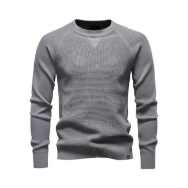 Imagem de Camisa Polo Masculina De Algodão Pesado Com Manga Raglan, Gola Henley,