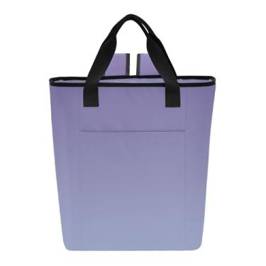 Imagem de Joitme Bolsa térmica grande, violeta, aço claro, azul, gradiente, mochila à prova d'água, 36 latas, mochila de resfriamento