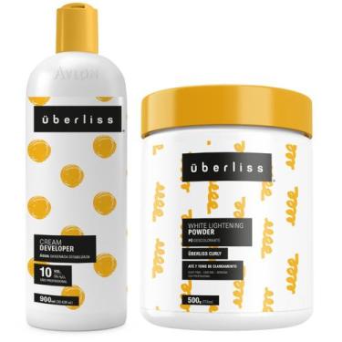 Imagem de Kit Descoloração 1 Água Oxigenada 10 Vol. 1 Pó Descolorante Curly Uber
