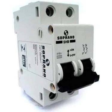 Imagem de Disjuntor bipolar 2x50A branco - Soprano