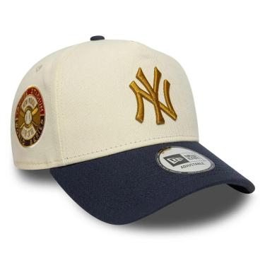 Imagem de Boné New Era 9FORTY E-Frame New York Yankees Patch Bege-Unissex