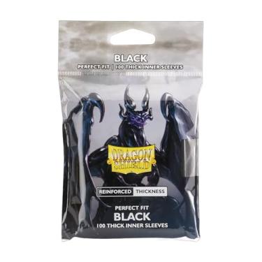 Imagem de Dragon Shield - Standard Perfect Fit Thick Inner Sleeves - (100 Sleeves) - Black