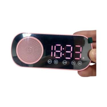 Imagem de Despertador Digital USB Com Display Espelhado, Rádio FM, 2 Alarmes, Al