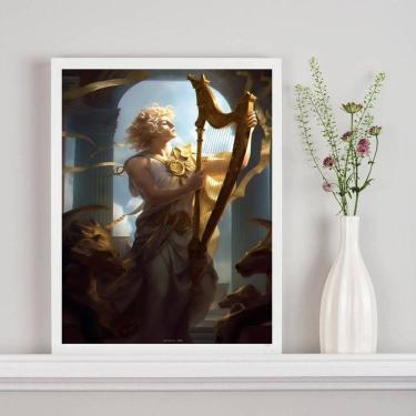 Imagem de Quadro Decorativo Deus Da Música- Apolo 24X18Cm