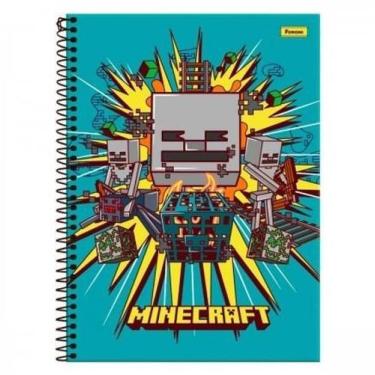 Imagem de Caderno C/D 10 Materias Minecraft 160 Folhas Foroni