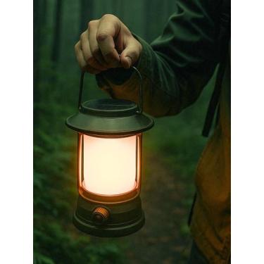 Imagem de Lanterna Recarregável Led Lamparina Lampião Solar Camping Pesca Trilha