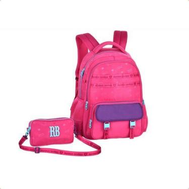 Imagem de Mochila Escolar Rebecca Bonbon Urban Mix 17.5 Com Pochete Removível An