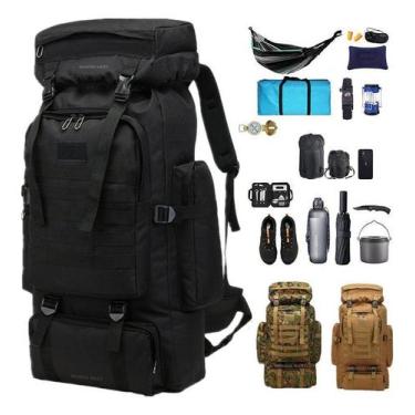 Imagem de Mochila Trilha Camping Acampamento 80l Litros Impermeável - Mundo Next