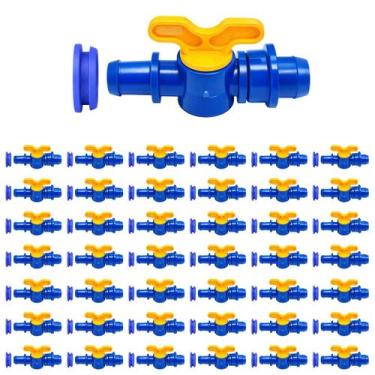 Imagem de Kit 100 Registro Inicial 16mm Anilha + Anel de Vedação Chula - Agrojet