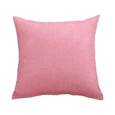 Imagem de Almofada quadrada espessada sólida, sofá, capa de almofada de sala de 