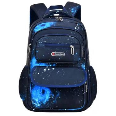 Imagem de Mochila Infantil Masculina Bolsa Escolar De Costas Meninos Estojo Fichário Espaçosa Grande-Masculino