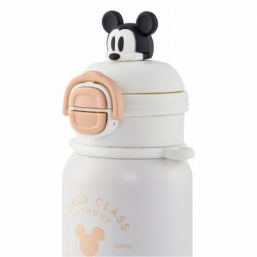 Imagem de Garrafa Branca Mickey Mouse Resistente Passeio Escola Infantil Menino 