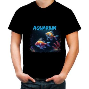 Imagem de Camiseta Colorida Peixes no Aquário Translúcido Fish 1 - Kasubeck Stor