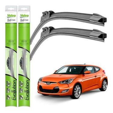 Imagem de Par Palheta Original Valeo Limpador Parabrisa Encaixe Gancho Veloster 
