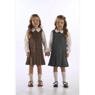 Imagem de Vestido Jacquard Gola Tricoline Up Baby, Preto
