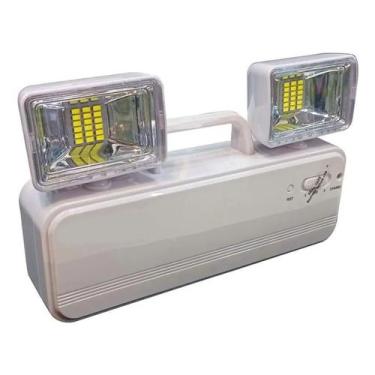 Imagem de Luminária de Emergência Led 7500K Ajustável Bivolt - Enviamos no mesmo