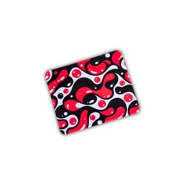 Imagem de Mousepad Liquid Flow Vermelho e Branco - 180x220mm Borracha 3mm