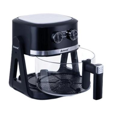 Imagem de Air Fryer 5L Amvox ARF 1150 1500W 2 em 1 Preto/Prata 220V, Preto, 220V