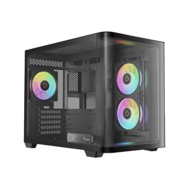 Imagem de Gabinete Gamer Ocypus Iota C50 Curve ARGB Digital Mid Tower Vidro Temp