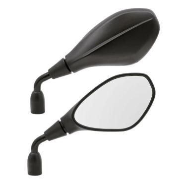 Imagem de Retrovisor Lente Plana Haste Curta Fixa BMW GS 650 F800 Suzuki Dafra Kawasaki Honda M10 GVS