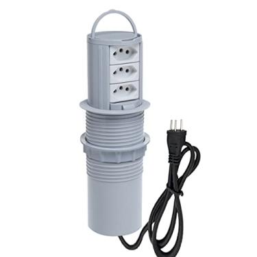 Imagem de Kit Torres De Tomadas Totem Manual Com Alça 3 Tomadas 20A