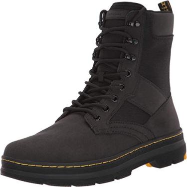 Imagem de Dr. Martens Bota moderna unissex para adultos Iowa Tract II, Black Turby Split/Nylon extra resistente, 9 Women/8 Men