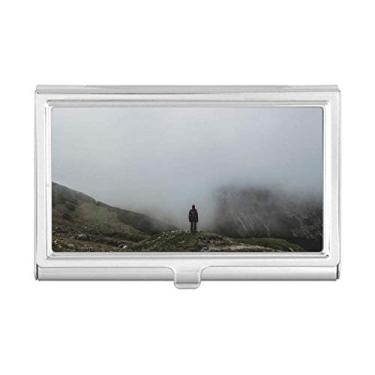 Imagem de Porta-cartões para viagem Fog Clouds Mountain Nature