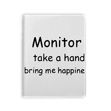 Imagem de Caderno de anotações Take A Hand Bring Me Happiness da Monitor com capa macia Diário