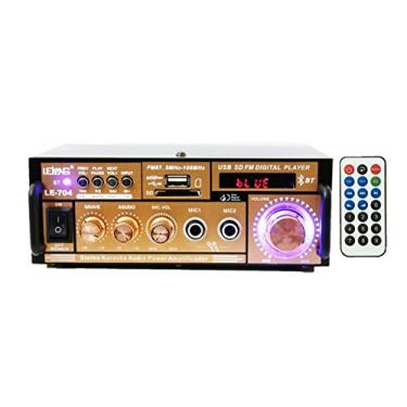 Imagem de Mini Amplificador universal de som com 2 canal karaokê e bluetooth