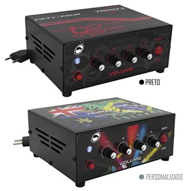 Imagem de Amplificador de Mesa Trinity Fifty Four com Bluetooth 200W RMS 4 Canais - Ideal Para Som de Igrejas Lojas Casa (Preto)