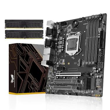 Imagem de SHANGZHAOYUAN Placa-mãe H97M PRO LGA 1150 e 2 x 8 GB DDR3 1600 MHz RAM, placa-mãe Intel para 4ª 5ª geração Core i3 i5 i7/Pentium/Xeon Processor (SATA 3.0, USB 3.0, NVME M.2, PCIe 3.0)