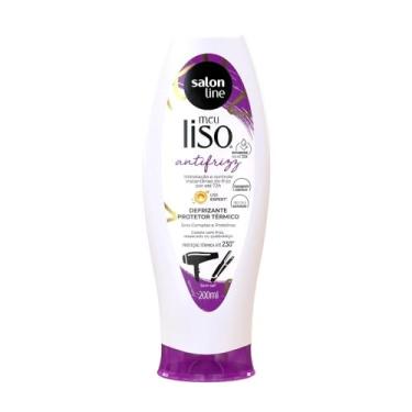 Imagem de Salon Line, Creme Defrizante Protetor Térmico, Meu Liso, Antifrizz, Vegano - Para Cabelos Lisos, 200 ml