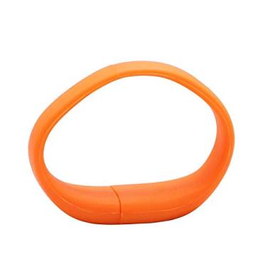 Imagem de Pulseiras laranja de 4 GB USB Flash Drive USB Memory Stick Pen Drive Pen Drive USB Flash Disk U Disk Thumb Drive