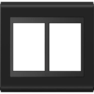 Imagem de Placa 4X4 Para Interruptor Ou Tomada 6 Posições Preto