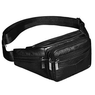 Imagem de Pochete fashion, Preto 1, Large, Pochete de couro preto