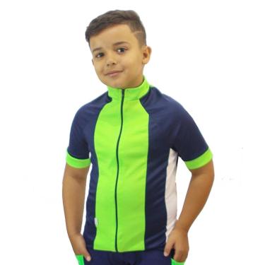 Imagem de Camisa Camiseta Kids Infantil DA Modas Roupa de Ciclismo Bike Ciclista Bolso na Costa-Unissex
