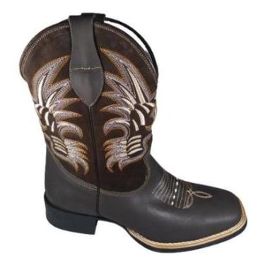 Imagem de Bota Country Texana Nashville em Couro Fossil 306-Unissex