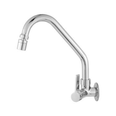 Imagem de Torneira Para Cozinha De Parede Bica Móvel Com Arejador Articulado