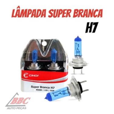 Imagem de Par Lâmpadas super branca H7 55W Efeito Xenon 8500K 12v - CINOY