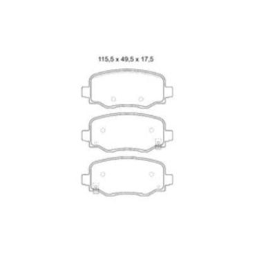 Imagem de Pastilha De Freio Renegade 2.0 Traseira Sem Alarme Sistema Knorr Brems