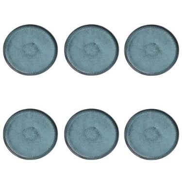 Imagem de Conjunto de Pratos Rasos 06 Peças Linhas Night Sky Porto Brasil