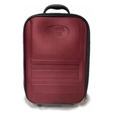 Imagem de Mala de viagem 10kg modelo bordo conforme ANAC cor Bordô - PAIVA BAG