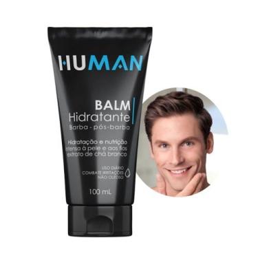 Imagem de Creme Balm para Barba Hidratante Facial Pós-Barba Nutrição Human 100ml