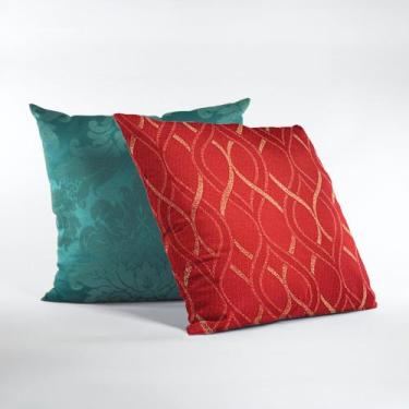 Imagem de Kit 2 Capas de Almofada de Natal Natalina Decorativas 45 x 45 - Millen