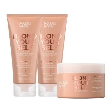 Imagem de Kit Jacques Janine Blond Yourself Shampoo e Condicionador 200ml Máscar