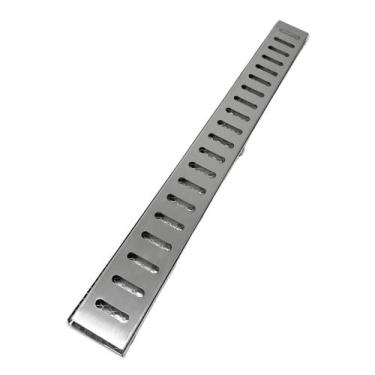 Imagem de Ralo Borda Piscina Estreito 5x50 Inox Reta com Aro e Tela - Ficone & R